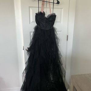 FOR LOVE AND LEMONS bustier gown black